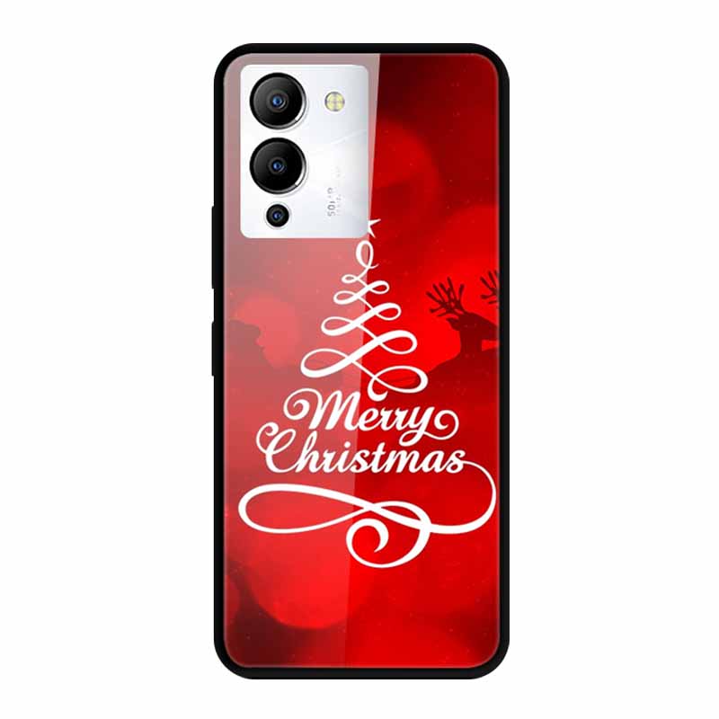 Luxury Shockproof Tempered Glass Back Cover Hard Case For Infinix Note 12 G96 Infinix Note 11pro 11s Protective Cool Phone Cover