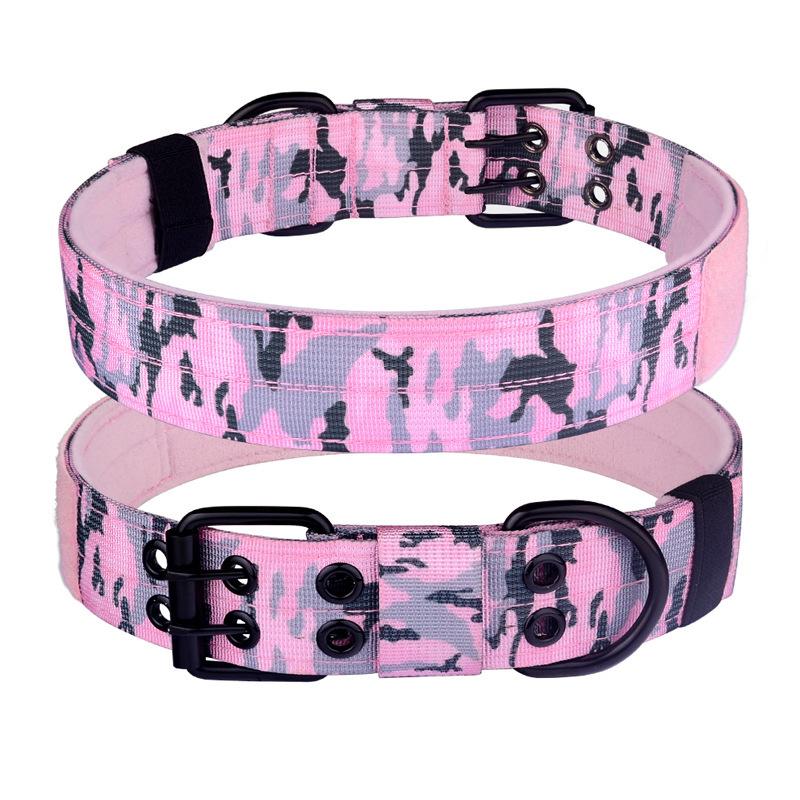 Pet tactical collar Doberman horse dog German shepherd special ring, large dog collar neck ring, strong and does not restrain the neck