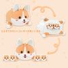 Puffpals Corgi Dog Plush Pillow Set, Fluffy and Squishy, Perfect As a Gift