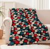 1PC Blanket Colorful Wildflower Flannel Thin Blankets for Home Car Naps Camping Festival Perfect Gifts for Elder Four Season Use