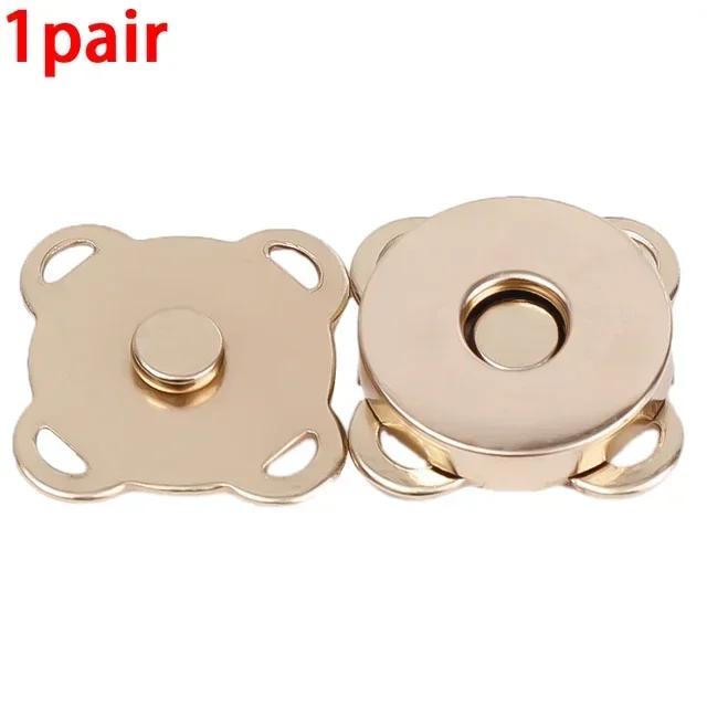 1/10Sets Magnetic Snap Button Metal Invisible Sew on Button Lock Clasps Fasteners for Purse Bags Clothes Craft DIY Accessories