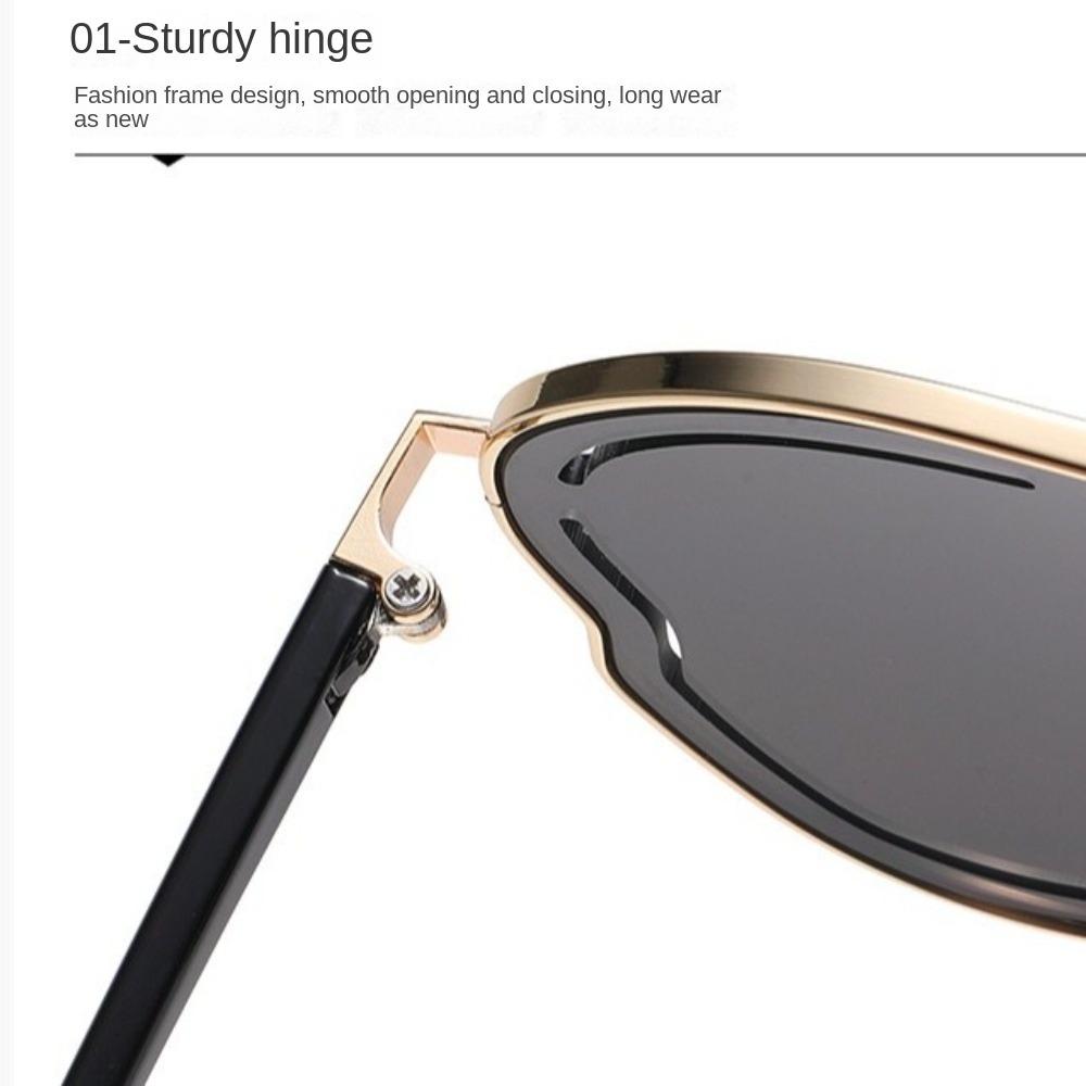 Big Frame Women Sunglasses Y2K Anti-UV Glasses Classic Pilot Sunglasses  Business