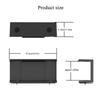 Under Desk Laptop Mount ABS Under Desk Shelf Holder for Notebooks, Tablets, Cable Boxes, Modems, Smart TV Boxes