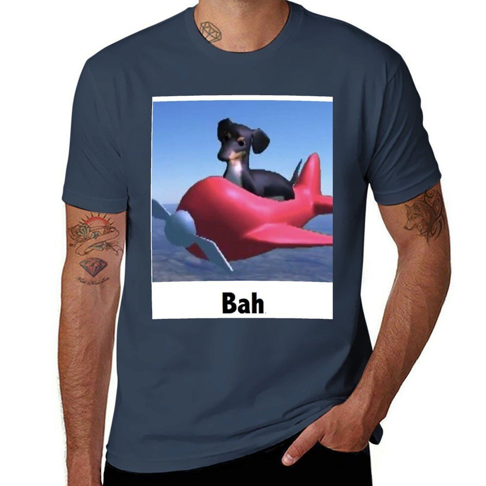 Dog of Wisdom Bah TShirt Graphic Print Short Sleeve TShirt S