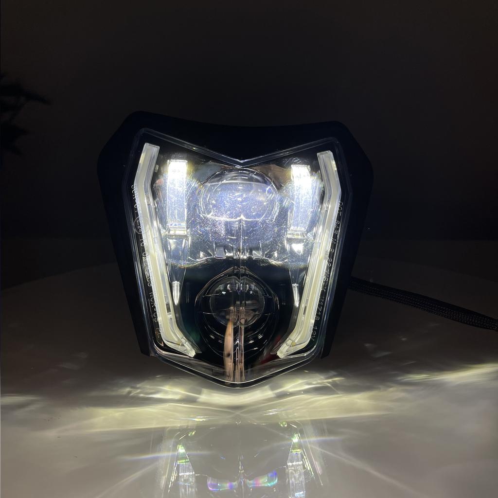 For KTM EXC 450 Motocross LED Headlight Lamp Core SX XCW 250 300 Motorcycle Headlamp Wick Supermoto Accessories Enduro