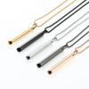 Mindfulness Breathing Necklace Opening Rings Stainless Steel Pendant Necklace Great for Meditation Practice Harmonies