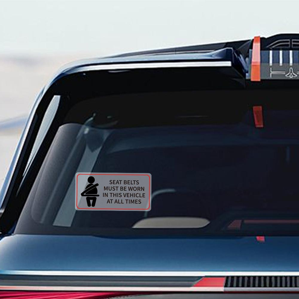 Waterproof PVC Warning Sign Stickers Vinyl Danger Safety Decals Rectangle Word 50x100mm 10sheets/set