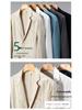 Men's Loose Casual Cotton-Linen Jacket - Versatile Spring & Autumn Top for Youth