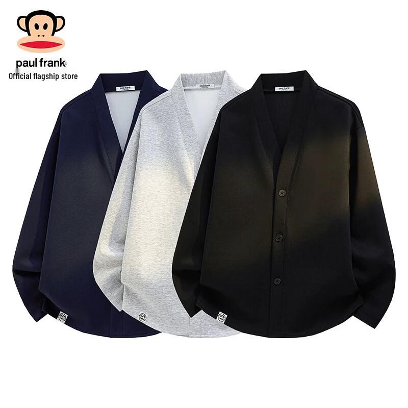 Paul Frank American Style Heavyweight Waffle Knit V-Neck Cardigan