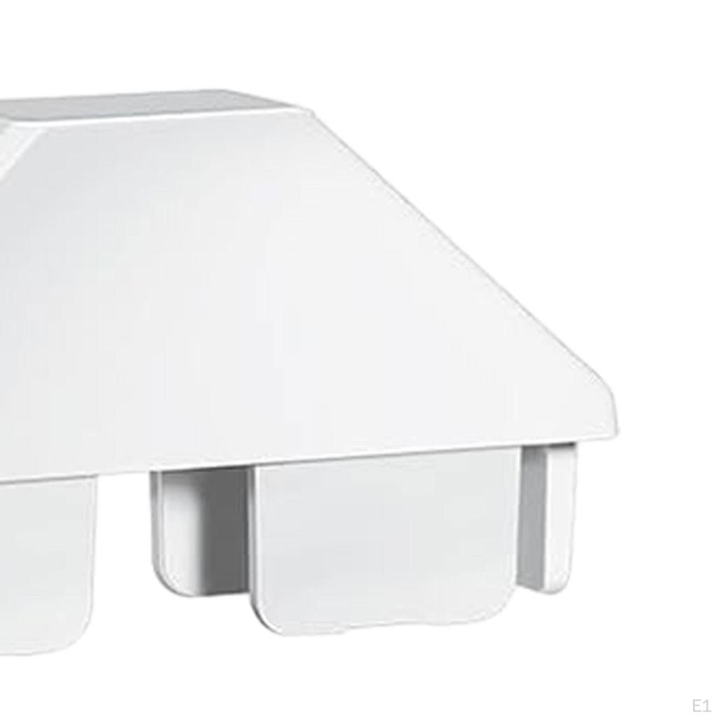 8 Stück Palisade Pfostenkappen Teile, Schützer Geschenke, PVC Hundeohr Dekorativ, Weißer Pfosten für
