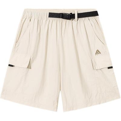 Outdoor Series Solid Color Mid-Rise Breathable Versatile Casual Shorts Women Shorts Sand-Dune-Gray 962526502-1