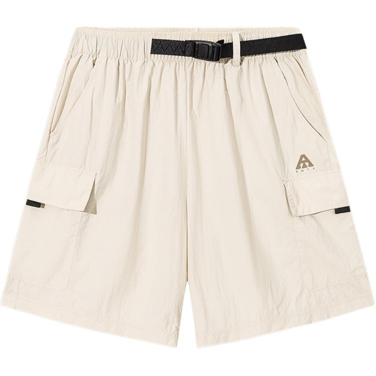 

Anta Outdoor Series Solid Color Mid-Rise Breathable Versatile Casual Shorts Women shorts Sand-Dune-Gray 962526502-1 XS
