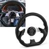1pcs Universal 13" 320mm Racing Sports Car Steering Wheel with Horn Button Carbon Fiber