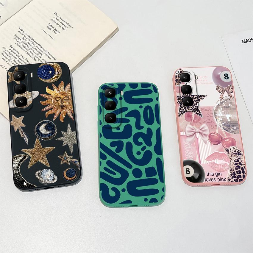 For Infinix Hot 60 50 Pro Plus 40Pro 30 Play 70 60i 50i 40i 30i Phone Case Sweet Bunny Cake New Upgrade Soft Smooth Silicone Lightweight Durable Shell