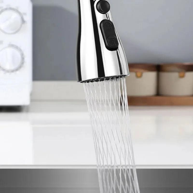 3 In1 Universal 360° Rotation Kitchen Faucet Extender ABS Durable Water Saving Shower Spray Head Bathroom Basin Tap Replacement