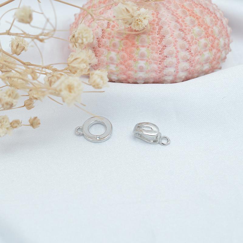 1 Piece Fastener Connector Clasps Locks 18K Gold Plated Brass Inlaid Zircon Pearl End Clasps For Jewelry Diy Bracelet Necklace