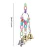 Pet Bird Bell String Suspension Bridge Chain Parrot Toys Hanging Squirrel Parakeet Cage Toys Dogs Cats Pet Supplies