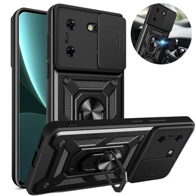 Pre telefón Tecno Pova 5 Puzdro na telefón s posuvnou ochranou fotoaparátu Puzdro na telefón pre Tecno Pova 5 Pova5 Brnenie Držiak s magnetickým krúžkom na zadnom kryte