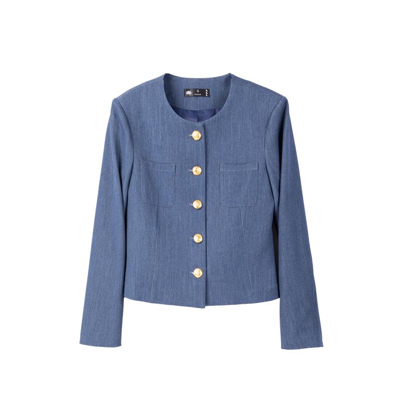 Women's 2025 Versatile Slim Fit Blazer & Skirt Set - Casual Solid Color Suit