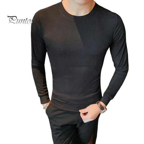 

Весна Осень Мужской Фитнес Топ Облегающий Круглый Вырез Эластичный Длинные Рукава Однотонный Пуловер Фитнес Спортивный Топ Зимняя Нижняя Одежда M чёрный