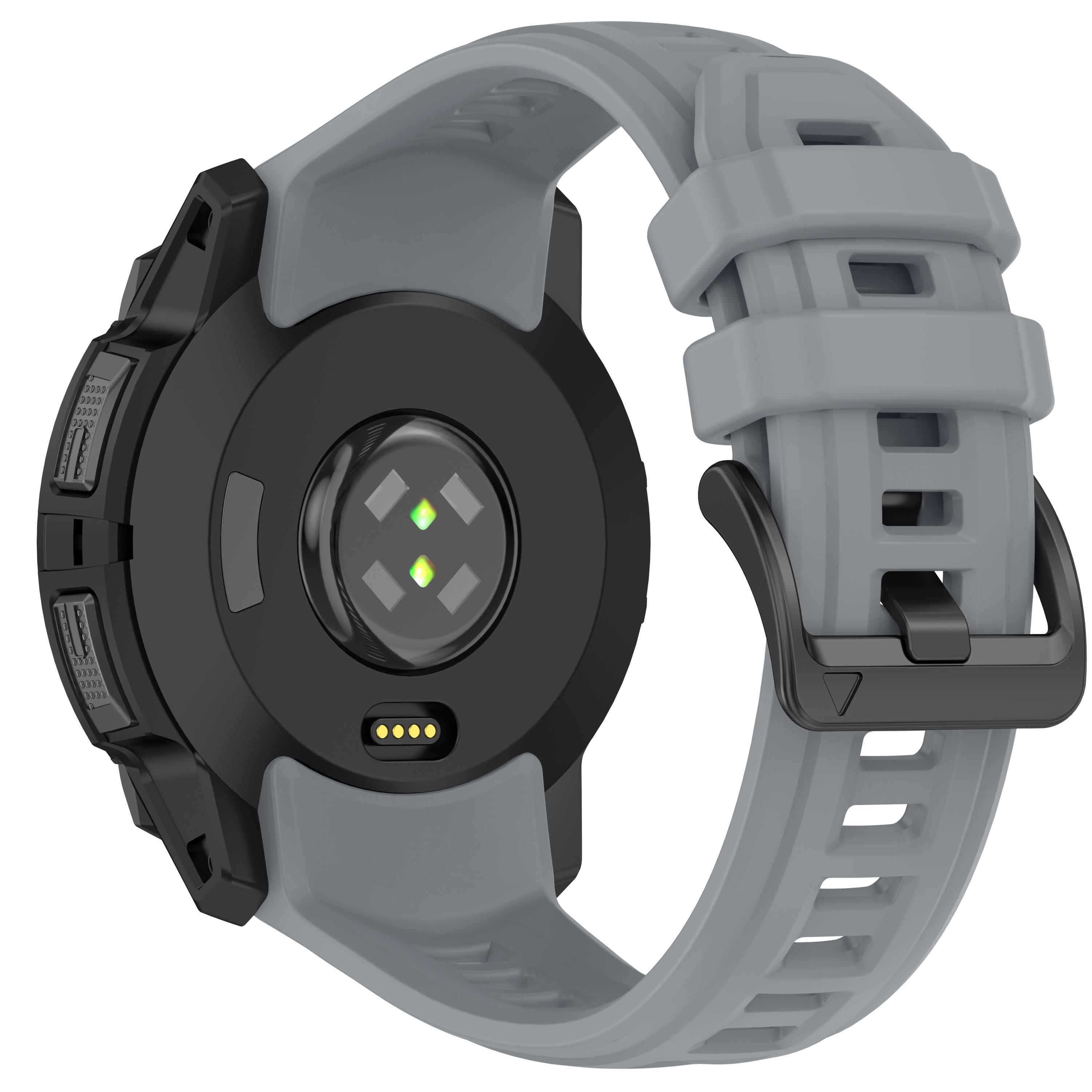 

26 мм 22 мм Спортивный силиконовый ремешок для Garmin Instinct 3 50 мм 45 мм Мягкий ремешок для часов Instinct3 Браслет Запасные аксессуары For Instinct 3 50mm серый