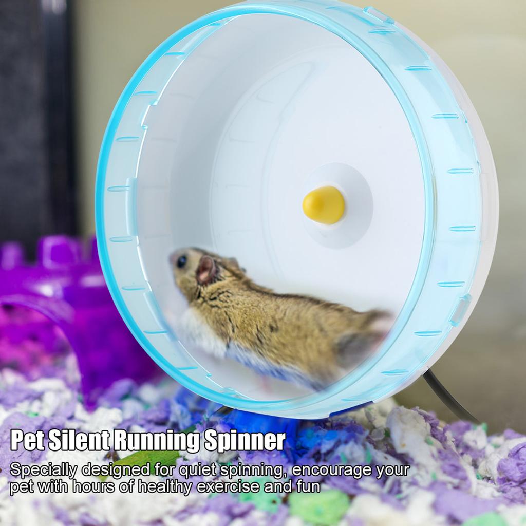 Pet Mouse Silent Running Spinner Exercise Wheel Toy for Rodents Mice Hamster