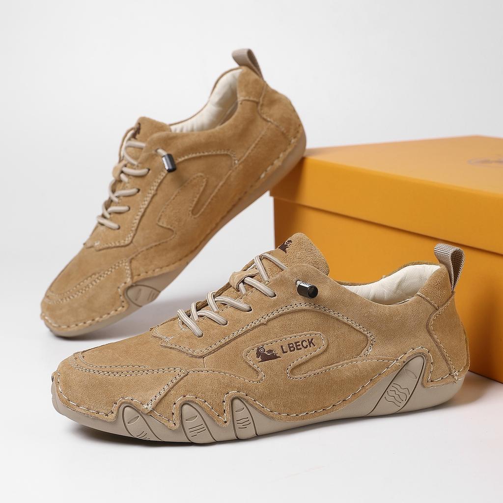 Leather Large Size Men's Outdoor Casual Shoes Couple Sneakers