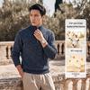 Fengmao Men's 100% Pure Wool Half-Zip Sweater
