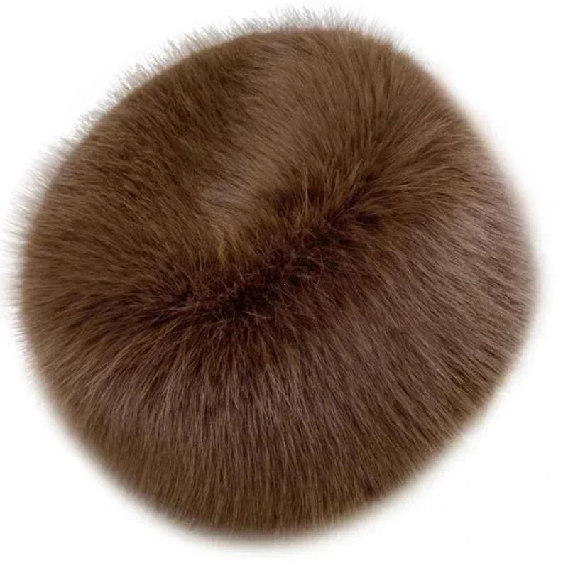 Warm Women's Winter Beanies Hat Fluffy Fur Bucket Hat for Women Plush Fisherman Hats Thicken Cold Snowy Day Panama Caps
