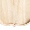 Wood Tray Flower Shaped Decorative Lightweight Food Tray Wooden Breakfast Platter For Home Living Room Table Cafe Patio BBQ