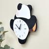 Cartoon Mute Clock Silent Digital Clock Fashion Swinging Panda Wall Clock  Cafe
