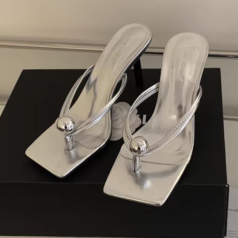 

Модные женские туфли на высоком каблуке, шлепанцы, дизайнерские босоножки на каблуке, элегантная женская обувь, летний тренд 2025, модные шлепанцы, повседневные слайды Mujer 40