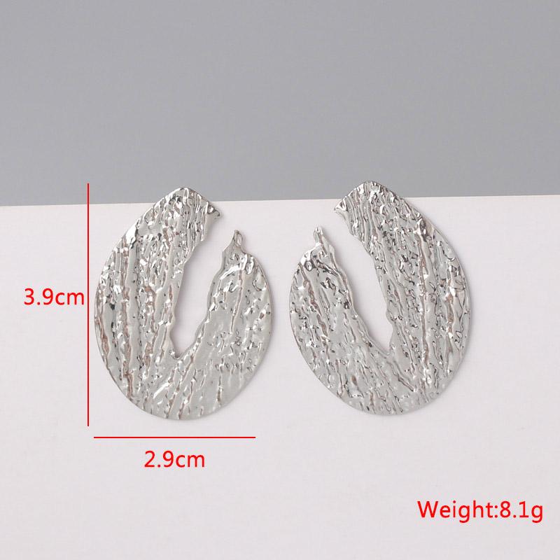 New Exaggerated Twist Metal Dangle Earrings for Women Gold Color Punk Fashion Female Hanging Earrings Boho Geometry Ear Zircon