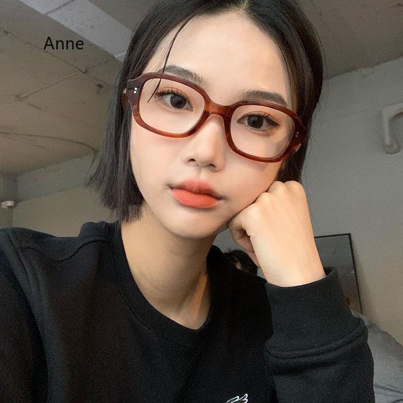 Korea Retro Leopard Glasses Frame Women No Makeup Star Style Glasses Men Contrasting Cute Decorative Glasses Eyeglasses Frames