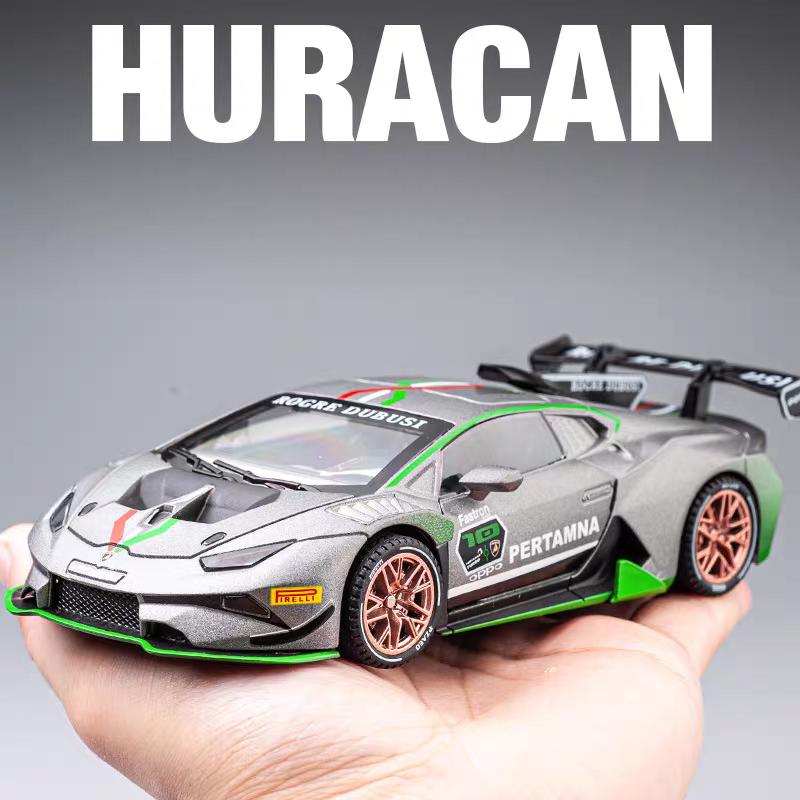 Lamborghini Huracan EVO Supercar Simulation Diecast & Toy Vehicles Sounds & Light Pull Back Car 1:32 Alloy Collection Model