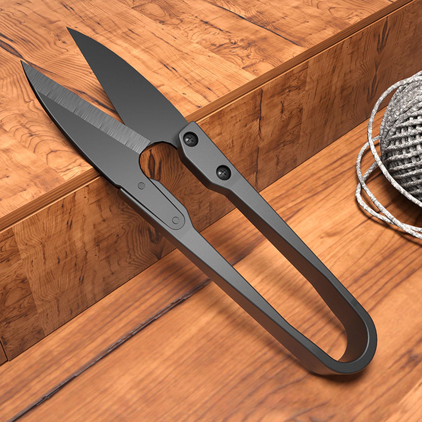 

Sewing Scissors Embroidery Clipper Durable Trimming Scissors Nipper Thread Yarn Clippers for Arts Crafts Trimming Home чорний