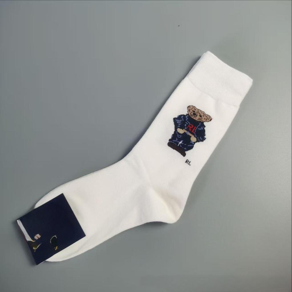 Autumn/Winter Bear Pattern Mid-Calf Women's Trendy Casual Socks