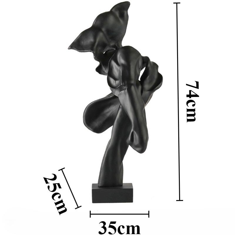 Resin Sculptures Geometric Abstract Art Figurines Modern Creative Groot Ornaments Living Room Funny Decoration Accessories