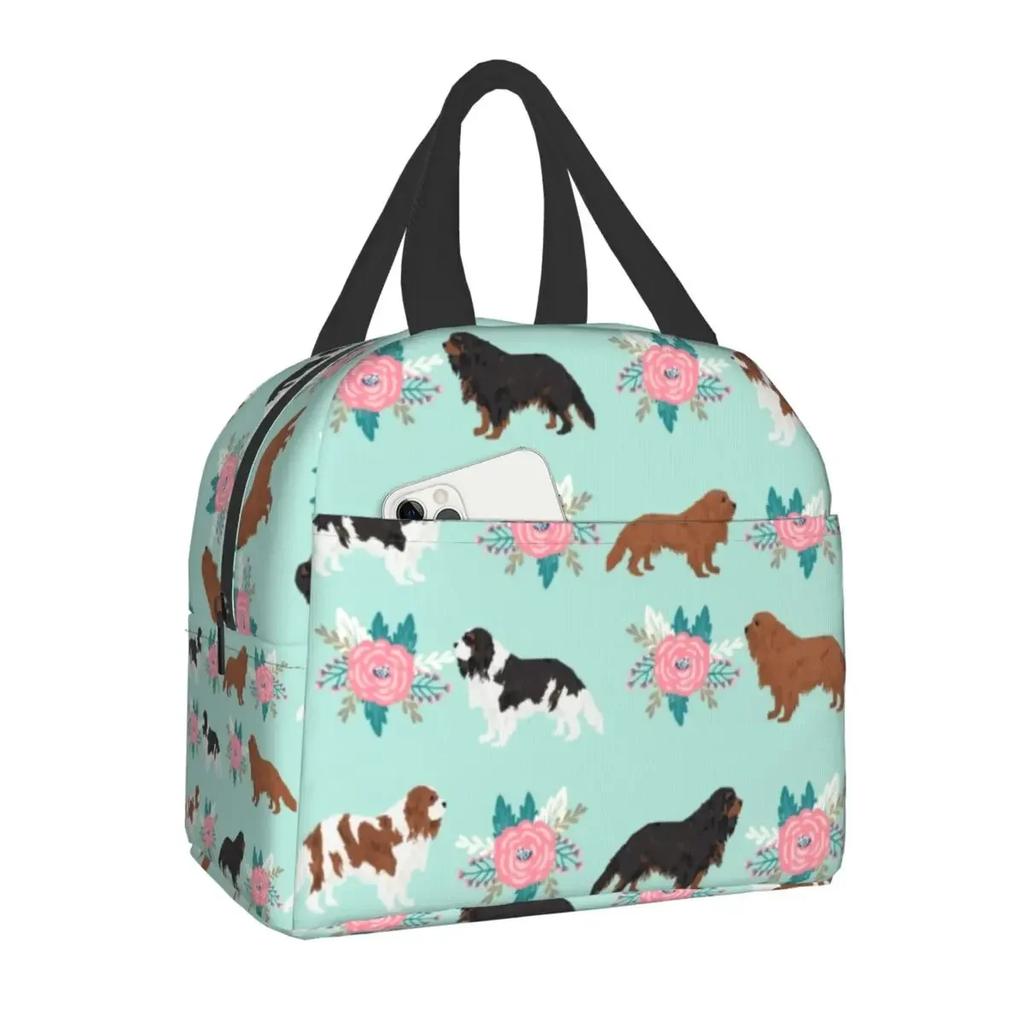 French Bulldog Puppy Facial Insulated Lunch Bag for Work School Frenchie Resuable Thermal Cooler Lunch Box Women Kids