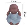 Y Ceramic Mini Monk Figurines  Bonsai Fairy Garden Ornament Landscape Decoration Buddha Statue Home Decor Zen Meaning Tea Pet