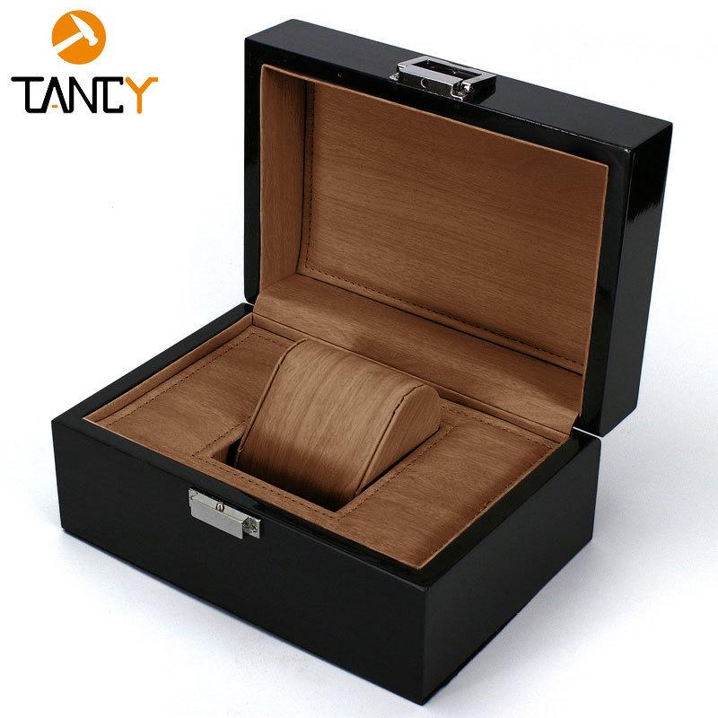 Premium Ebony Wood Lacquered Jewelry and Watch Box
