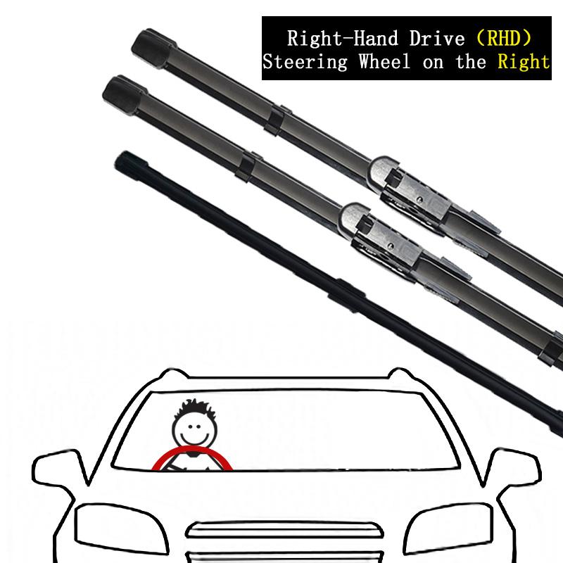 For MG 5 GT AP12 2012~2018 Windows Wiper Blades Frameless Rubber Arm Car Accessories Washers Cleaning Replacement High