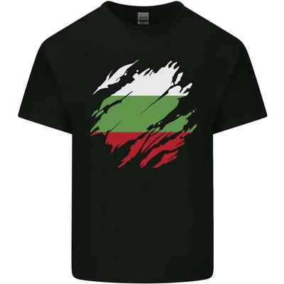 Trasig Bulgarienflagga Bulgariens Dag Fotboll Herr Bomulls T-shirt Topp Unisex T-shirt