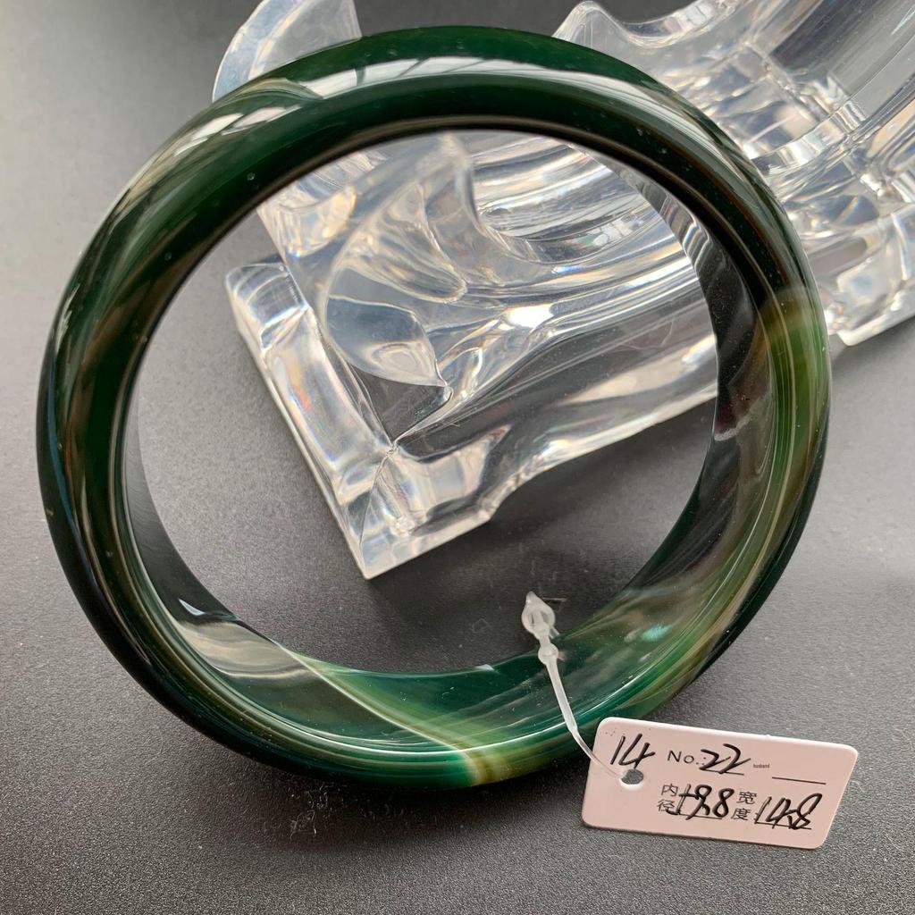 A14 Natural Hetian Jade Bracelet with Red & Green Agate, Gray Chalcedony - Unique Gift Item.