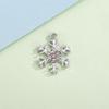 Snowflake Rhinestone Charm Pendant for DIY Jewelry: Christmas Alloy Accessory for Women’s Bracelets, Necklaces, and Earrings