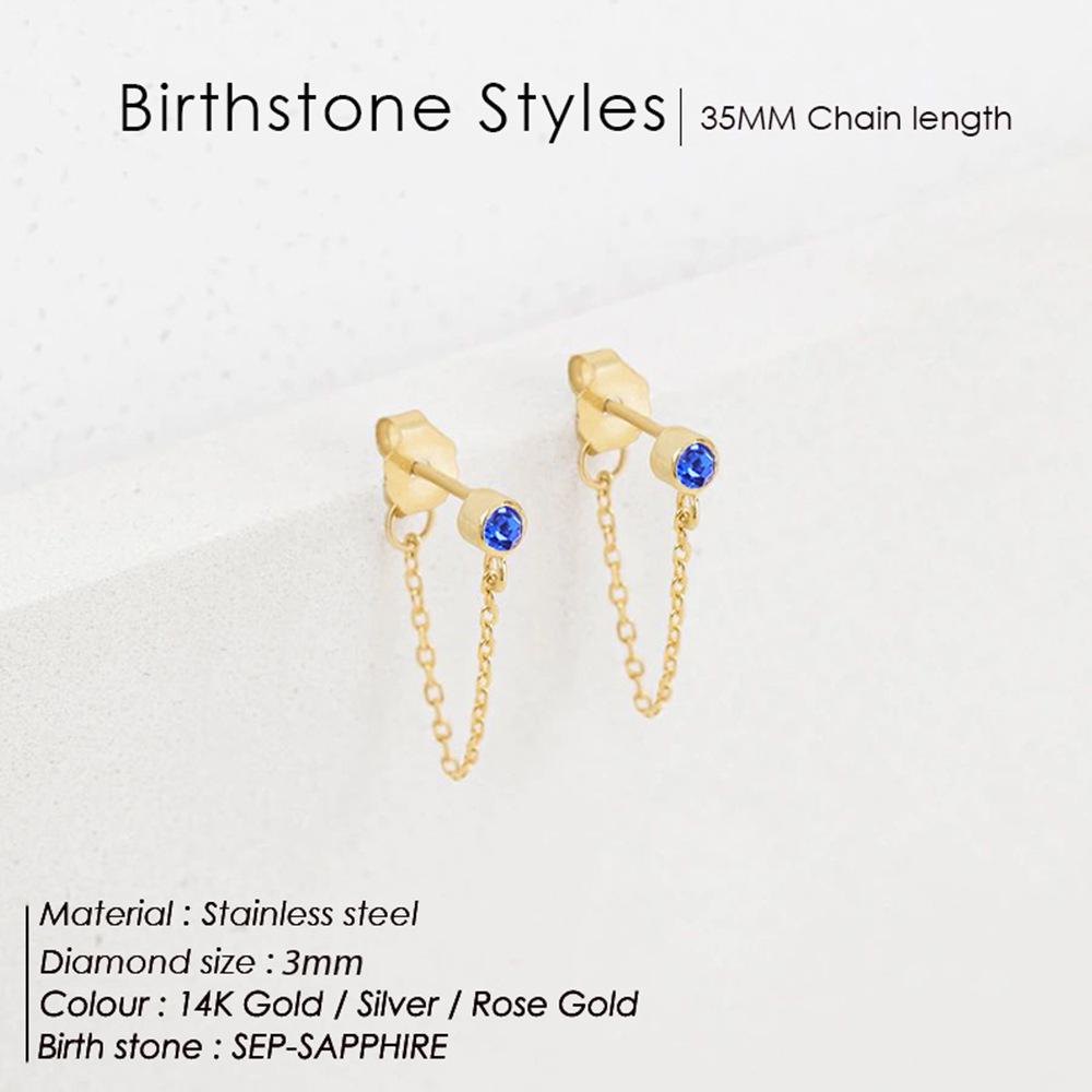 eManco Tassel Colorfast Rhinestone Earrings - European & American Light Luxury, Personalized & Versatile Studs