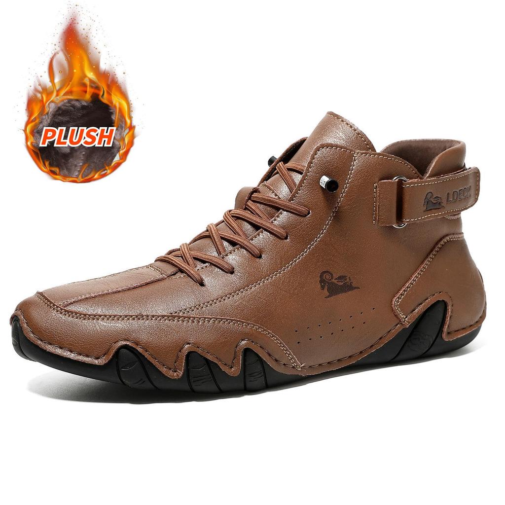 Octopus Men's Plus Size High-Top Martin Boots - Spring/Summer Casual Ankle Boots