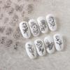 Yousheng Nail Adhesive Stickers Lovely DIY Paper Roses and Rabbits Nail Decals for Women