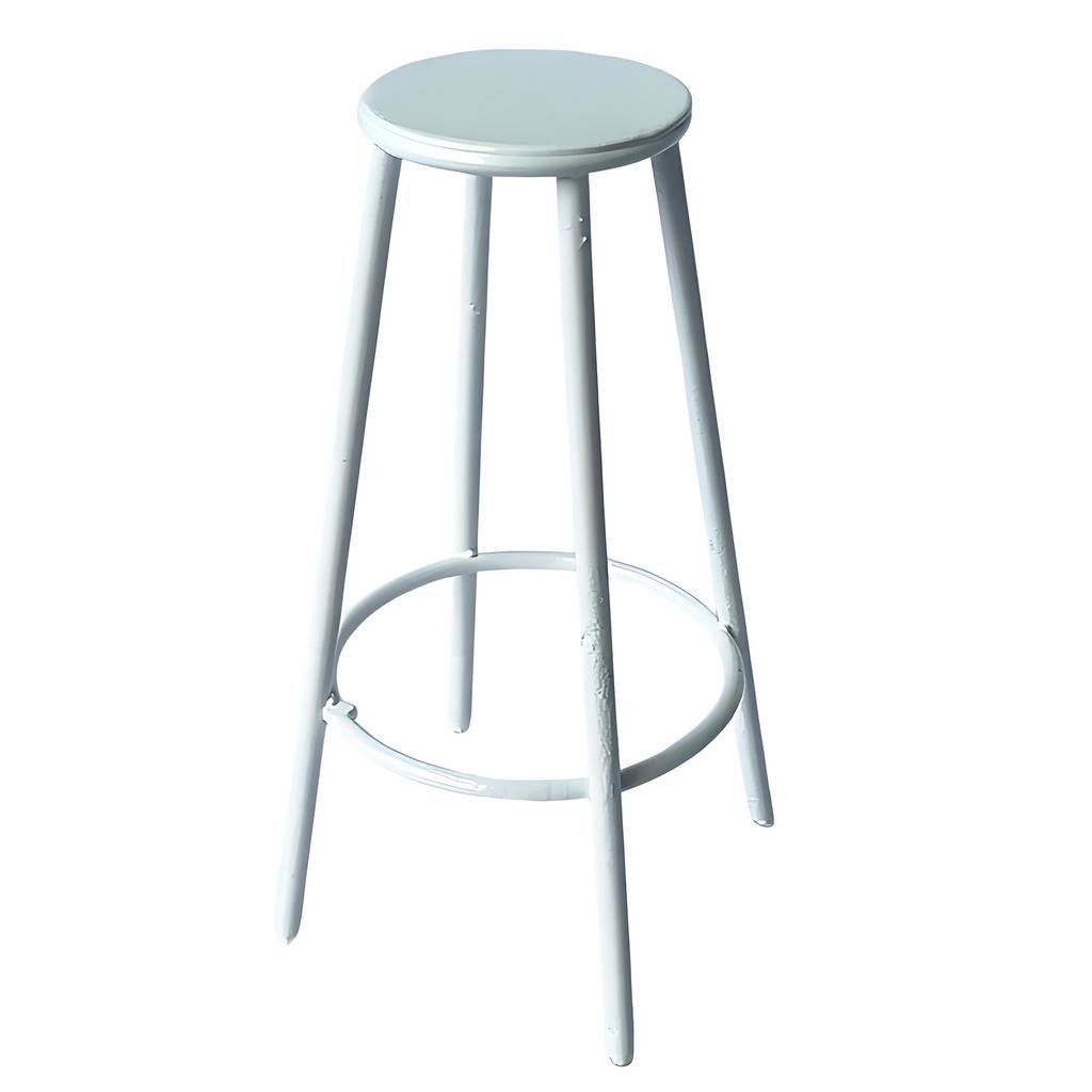Small Metal Bistro Stool Miniature Furniture 1:12 Scale Doll House Furniture Scene Landscape Accessory Club Bar Decors