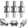 Aluminium Alloy Petrol Diesel Vehicle Check Valve Fuel Non Return 6/8/10/12mm One Way Adapter